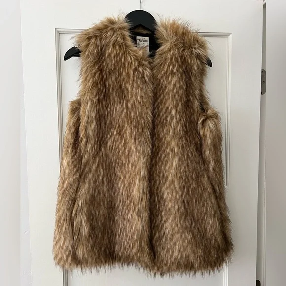 Zara Jackets Coats Zara Trafaluc Faux Fur Vest Poshmark